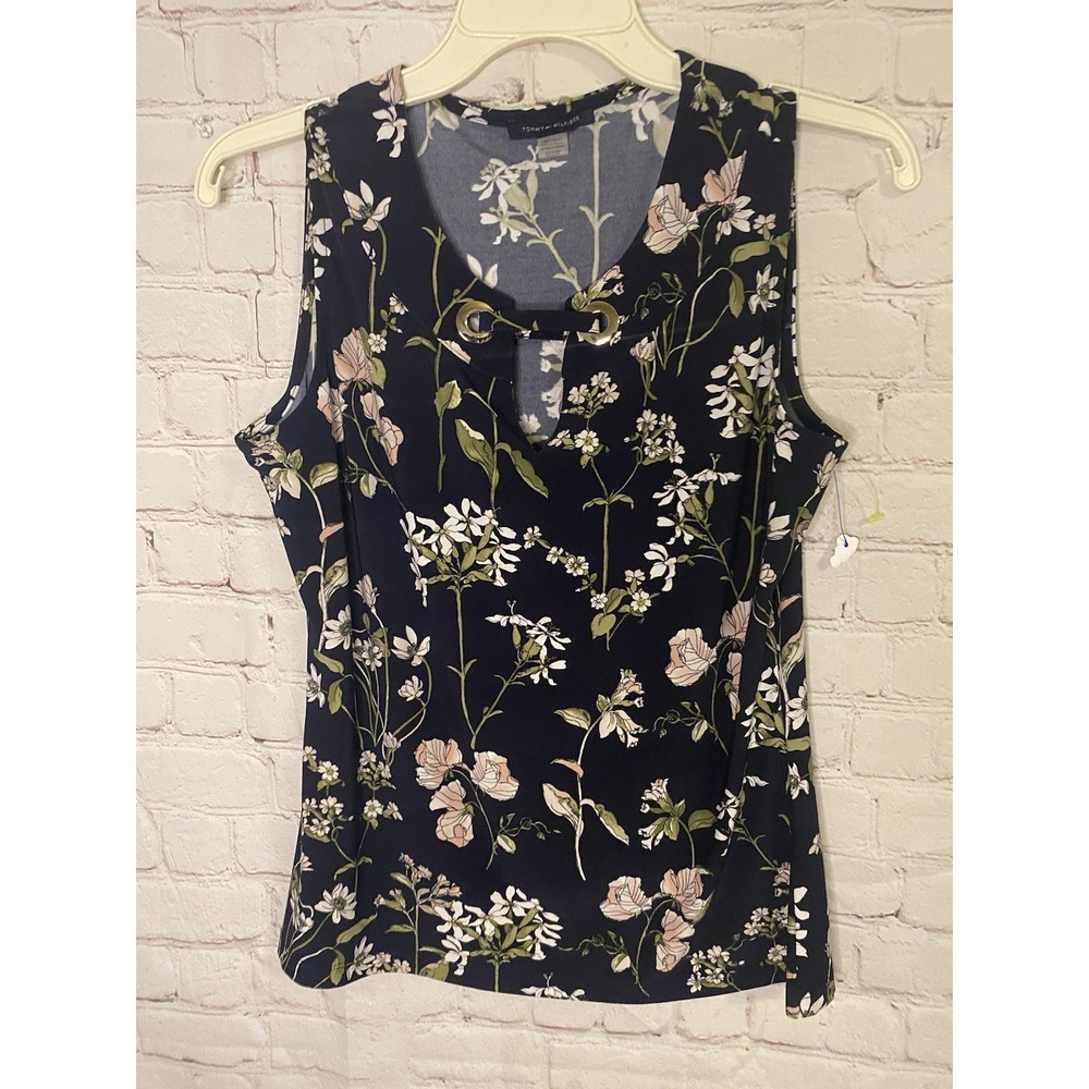 Solid color hollow-out floral vest women floral‎ sleeveless loose T-shirt